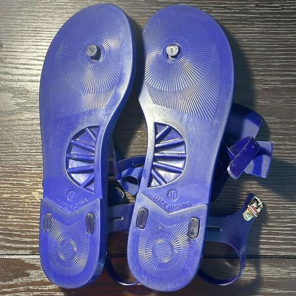Stylish Purple Bow Sandals - Picture 4 of 7